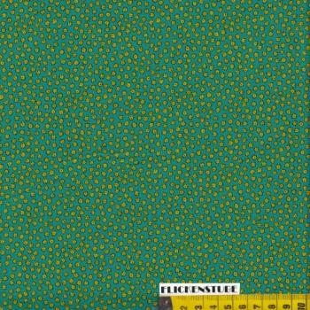 Gelbe kleine Blumen auf grünem Hintergrund by Judi Martin